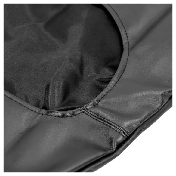 Ouch! - δετάρια χεριών πίσω - δερμάτινα - μαύρο