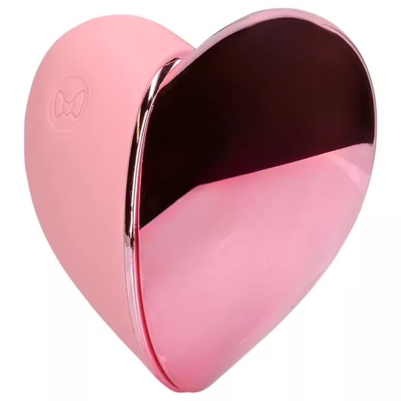 Loveline Tapping Heart - δονητής κλειτορίδας επαναφορτιζόμενος - ροζ