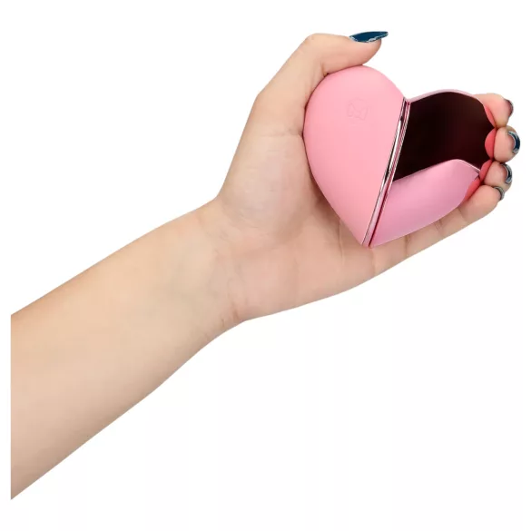 Loveline Tapping Heart - δονητής κλειτορίδας επαναφορτιζόμενος - ροζ