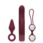   Loveline (S)explore - sex toy set for women - 3 pieces (burgundy)