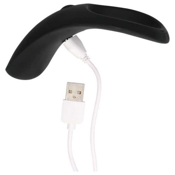 Loveline - δονητικό δαχτυλίδι πέους και όρχεων επαναφορτιζόμενο - μαύρο