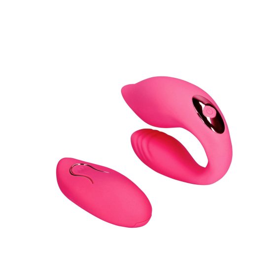 Loveline - rechargeable radio-controlled vibrator (pink)