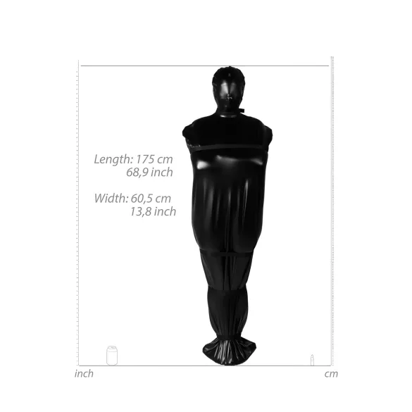 Ouch! - Σακί Σώματος BDSM - περιοριστικό - δερματίνη μαύρο