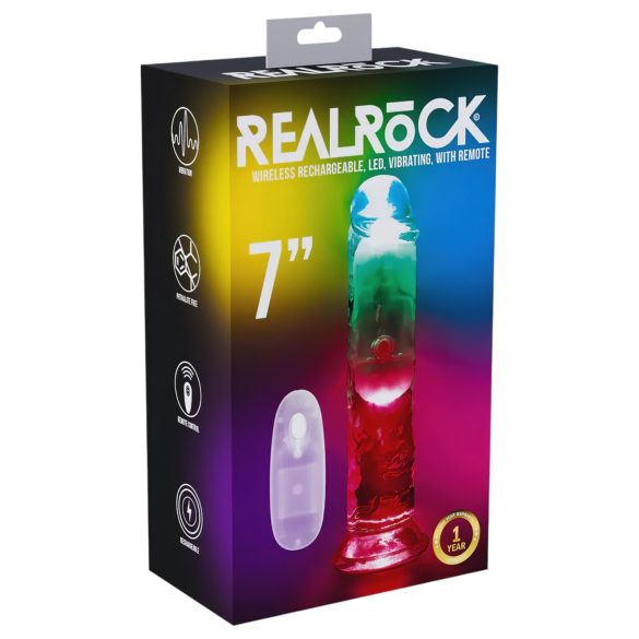 REALROCK - δονητής με LED - 15cm