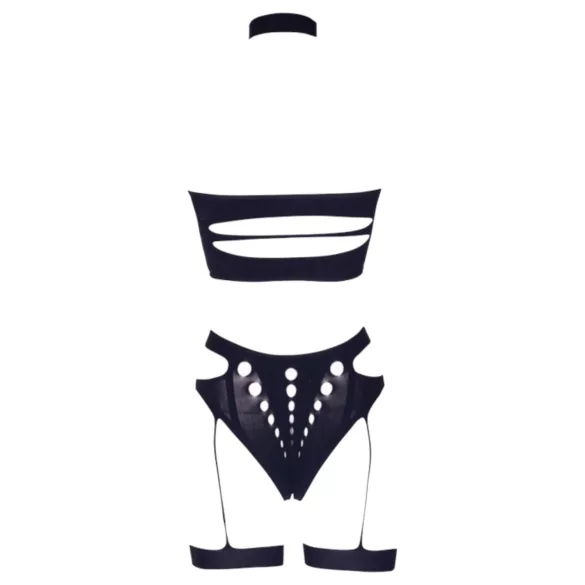 Le Désir - σετ εσώρουχα plus size 3 τεμαχίων - μαύρο XL-4XL