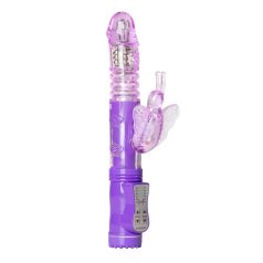   Easytoys Butterfly - περιστροφικός-διεισδυτικός δονητής (μοβ)
