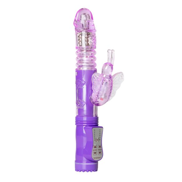Easytoys Butterfly - περιστροφικός-διεισδυτικός δονητής (μοβ)