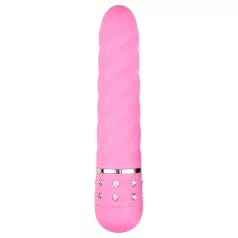   Easytoys Diamond - δονητής ράβδος με σπείρωμα - σιλικόνη ροζ