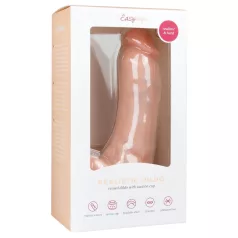   Easytoys - δονητής με όρχεις και βεντούζα 20cm - φυσικό χρώμα