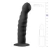 Easytoys Ribbed - ομοίωμα πρωκτού με βεντούζα - 14cm - μαύρο