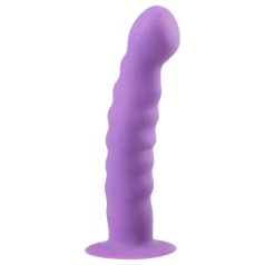   Easytoys - δονητής με κυματιστή υφή και βεντούζα - μοβ