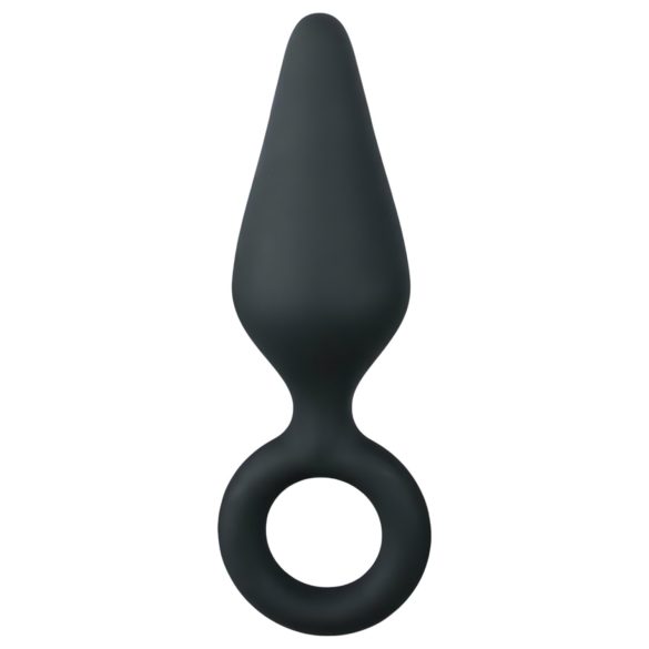 Easytoys Pointy Plug - δακτυλιοειδές πρωκτικό plug - μεσαίο (μαύρο)