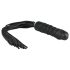 Easytoys Flogger - μαύρο μαστίγιο & δονητής σιλικόνης σε ένα