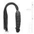 Easytoys Flogger - μαύρο μαστίγιο & δονητής σιλικόνης σε ένα