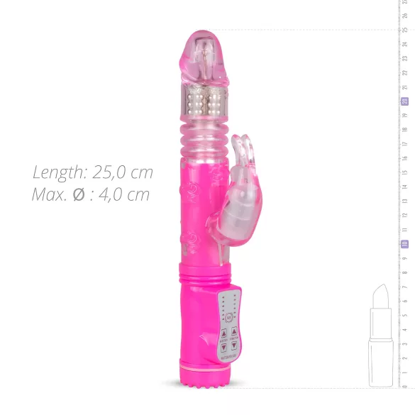 Easytoys Bunny - δονητής rabbit με ώθηση - ροζ