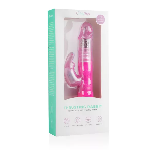 Easytoys Bunny - δονητής rabbit με ώθηση - ροζ