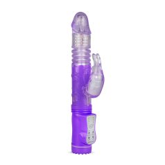   Easytoys Bunny - δονητής ώθησης-περιστροφής (μοβ)