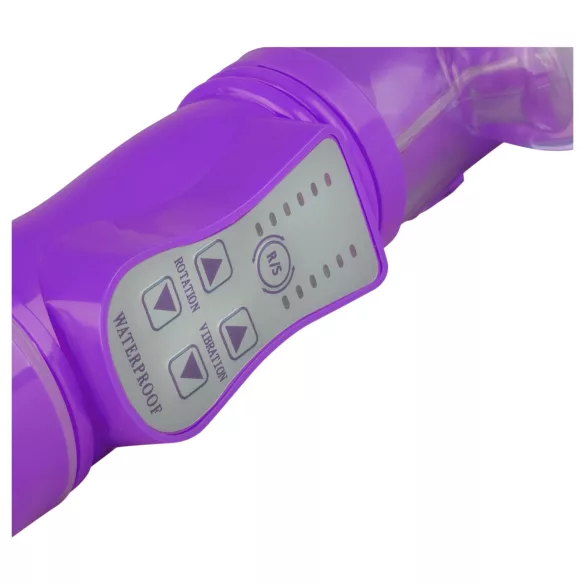 EasyToys Bunny - δονητής με ώθηση και περιστροφή (μωβ)