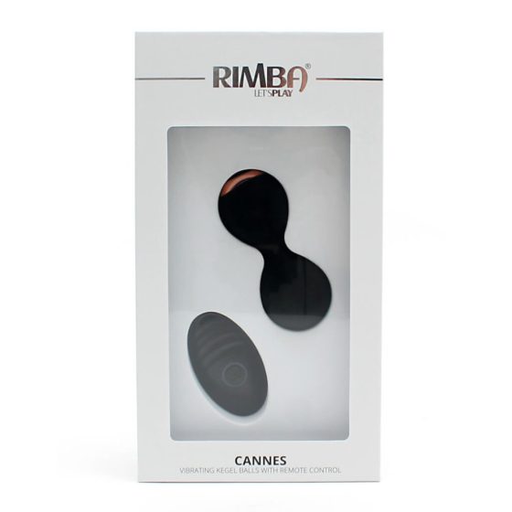 Rimba Cannes - Rechargeable radio vibrating egg (black)