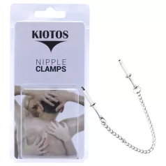  Kiotos - μεταλλικά μανταλάκια θηλών από ανοξείδωτο ατσάλι (ασημί)