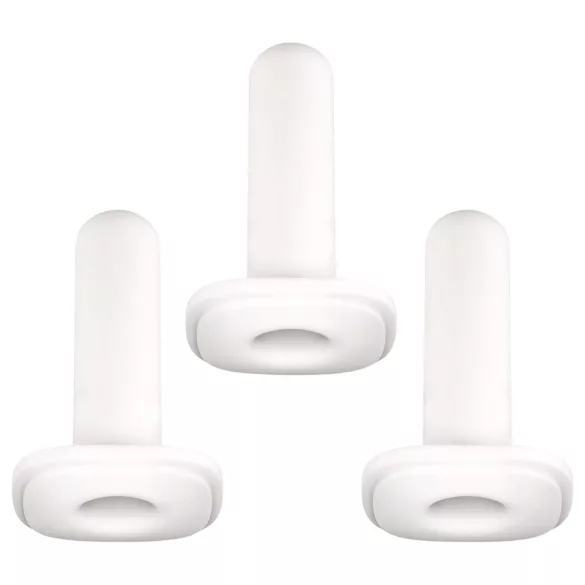 Kiiroo Onyx - ανδρικό μανίκι αυνανισμού στενή εφαρμογή - 3 τεμ λευκό