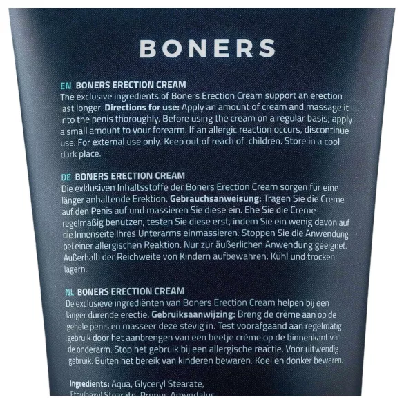 Boners - διεγερτική κρέμα στύσης για άνδρες - 100ml