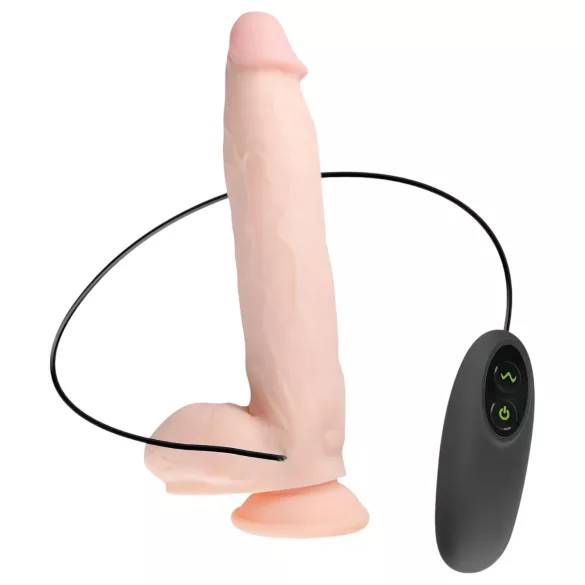 Real Fantasy Dwane - ρεαλιστικός δονητής με μπαταρία - 31cm φυσικό χρώμα