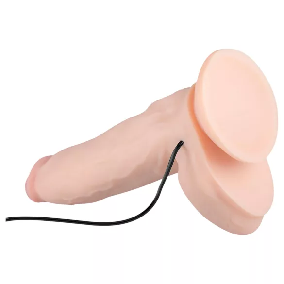 Real Fantasy Dwane - ρεαλιστικός δονητής με μπαταρία - 31cm φυσικό χρώμα