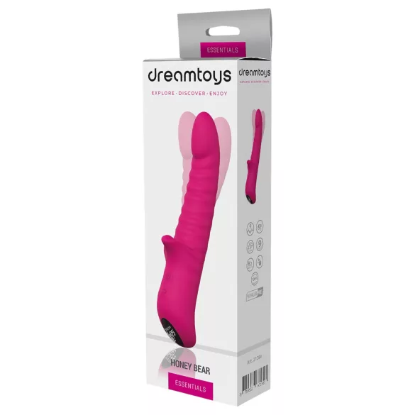 Essentials - δονητής με περιστροφή - ροζ - Honey Bear