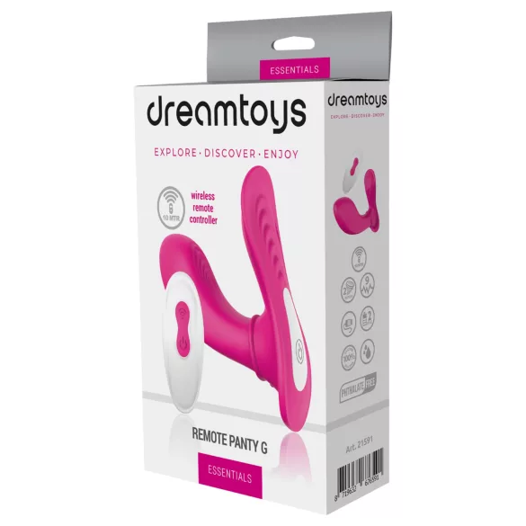 Dreamtoys Essentials - φορητός δονητής κιλοτάκι διέγερσης σημείου G (ματζέντα)