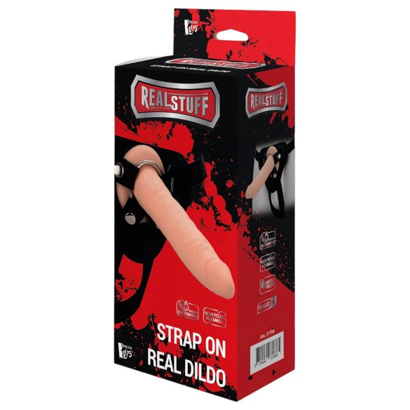 RealStuff Strap-On - λεπτός, φυσικός δονητής με ιμάντες