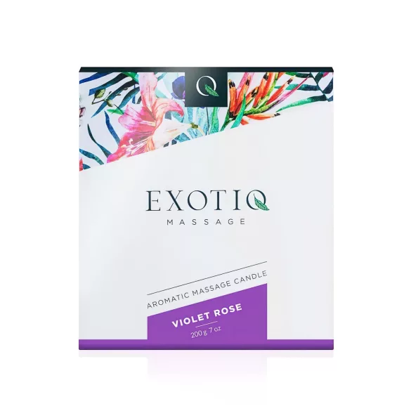 Exotiq - αρωματικό κερί μασάζ - τριαντάφυλλο - 200g