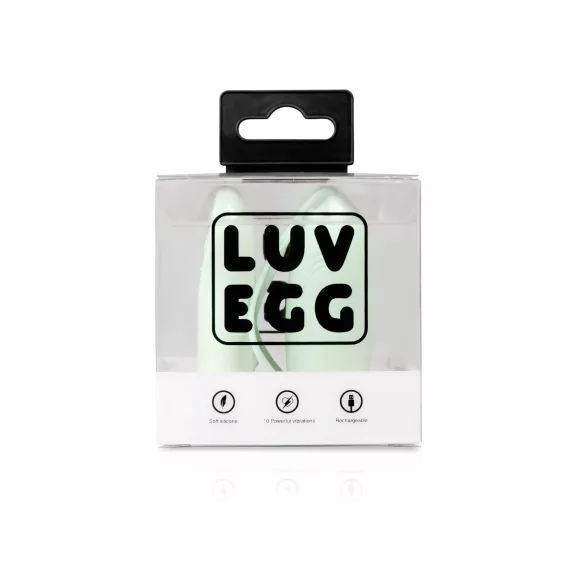 LUV EGG - δονητικό αυγό με τηλεχειριστήριο - επαναφορτιζόμενο - πράσινο