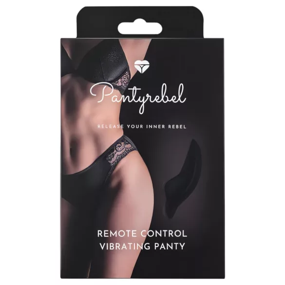 Pantyrebel - επαναφορτιζόμενο, ασύρματο δονητικό εσώρουχο (μαύρο, S-L)
