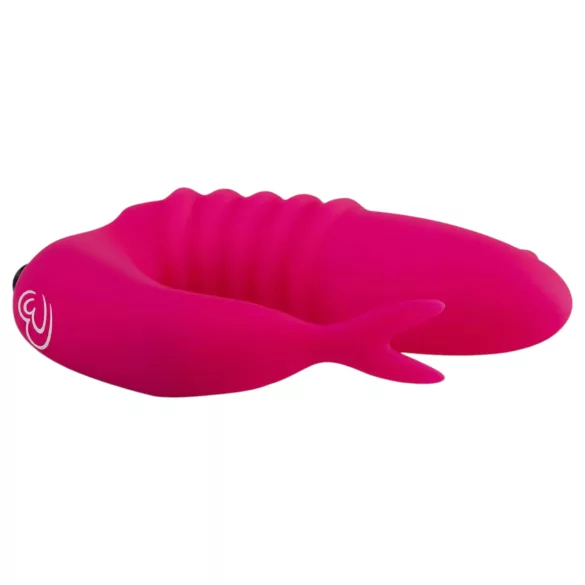 Easytoys - δαχτυλίδι δόνησης 2 σε 1 - δονητής δακτύλου ροζ
