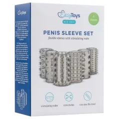   Easytoys - σετ επεκτάσεις πέους - γκρι - 6 τεμάχια