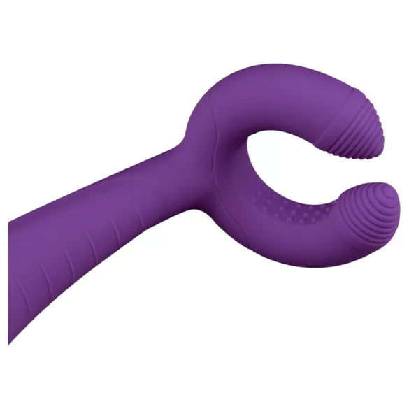 Easytoys Couple - δονητής ζευγαριού επαναφορτιζόμενος αδιάβροχος μοβ