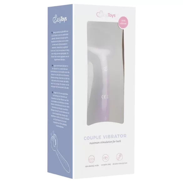 Easytoys Couple - δονητής ζευγαριού επαναφορτιζόμενος αδιάβροχος μοβ
