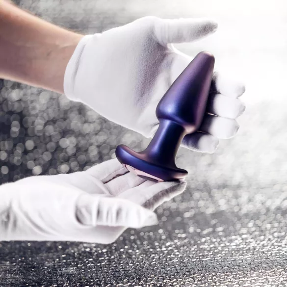 Hueman - δονητής πρωκτού με περιστρεφόμενες χάντρες - μοβ