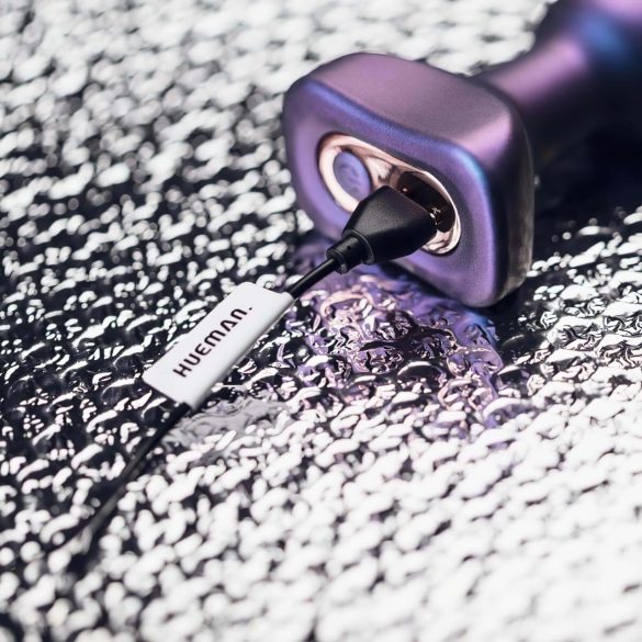 Hueman Space Force - αδιάβροχος, παλλόμενος δονητής πρωκτού (μοβ)