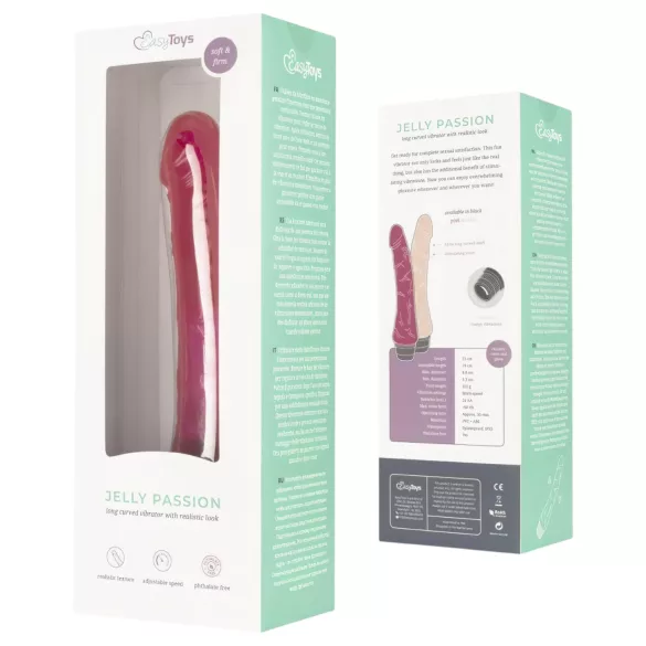Easytoys Jelly Passion - ρεαλιστικός δονητής - ροζ
