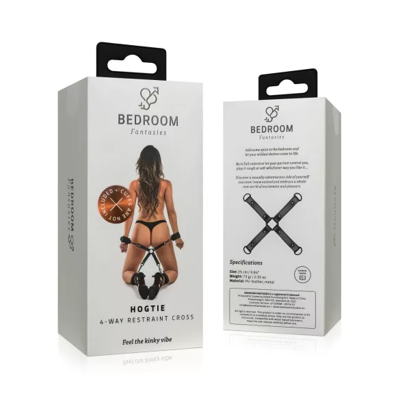 Bedroom Fantasies - σταυρός δεσίματος - δερμάτινο - μαύρο