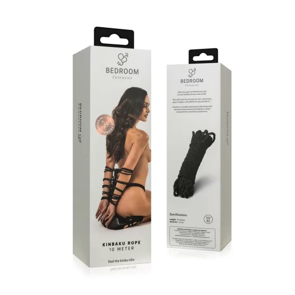 Bedroom Fantasies - σχοινί shibari δέσιμο - 10μ μαύρο