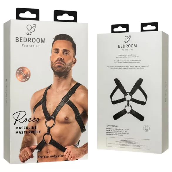 Bedroom Fantasies Rocco - γυναικείο τοπ εσώρουχο δαντέλα - μαύρο S-XL