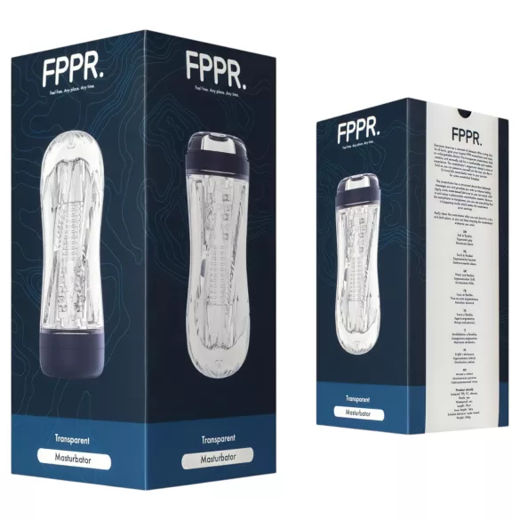 FPPR. - ανδρικό masturbator με στριφτή υφή - διάφανο