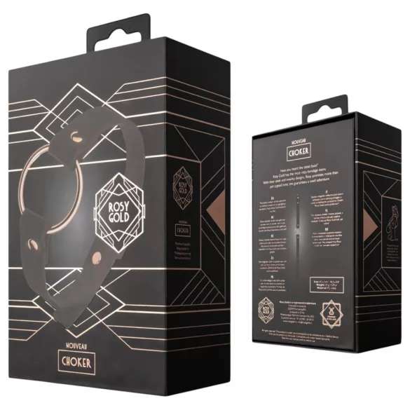 Rosy Gold - κολάρο λαιμού - μαύρο ροζ-χρυσό