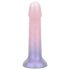 EasyToys Mermaid - γυαλιστερό dildo - 19cm (ροζ)