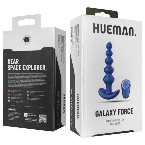Hueman Galaxy Force - ασύρματος πρωκτικός δονητής (μοβ)