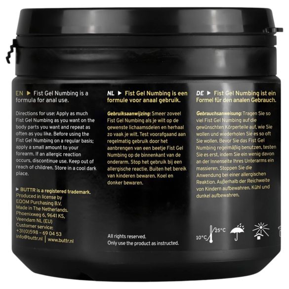 BUTTR - Αναισθητικό τζελ για fisting (500ml)