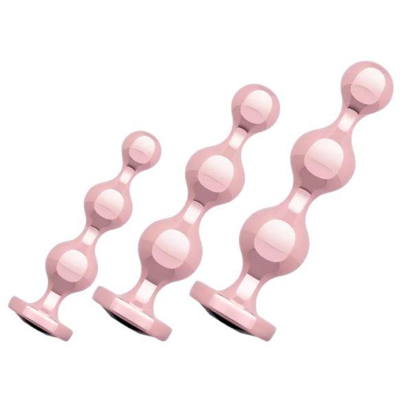 Rosy Gold - σετ πρωκτικών δονητών (ροζ χρυσός)